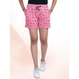 StyleAOne Women Ethnic Motif Printed Cotton Regular Shorts image 1