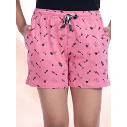 StyleAOne Women Ethnic Motif Printed Cotton Regular Shorts image 2