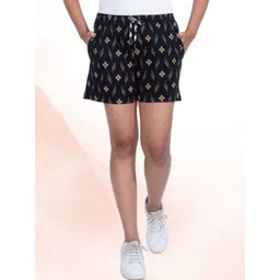 StyleAOne Women Floral Printed Cotton Shorts-picture-33