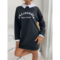 StyleCast Alphanumeric Printed Shirt Collar Pullover-picture-12