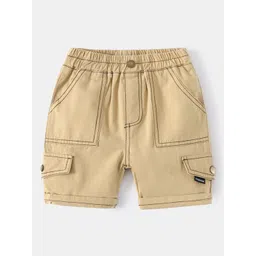 StyleCast Beige Boys Mid Rise Shorts-picture-18