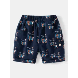 StyleCast Blue Boys Graphic Printed Mid Rise Shorts-picture-27
