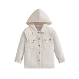 StyleCast Boys Beige Hooded Cotton Front-Open Sweatshirt-picture-17