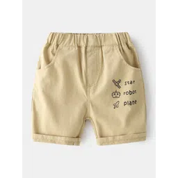 StyleCast Boys Beige Mid-Rise Regular Shorts-picture-40