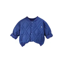 StyleCast Boys Blue Mock Collar Cotton Quilted Jacket-picture-40