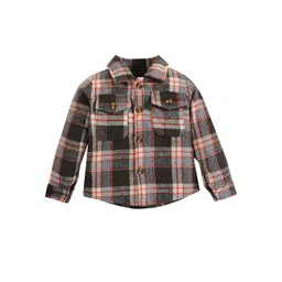 StyleCast Boys Checked Windcheater Cotton Tailored Jacket-picture-21