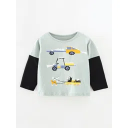 StyleCast Boys High Neck Extended Sleeves Applique T-shirt-picture-58