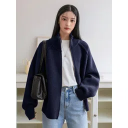 StyleCast Cashmere High Neck Cardigan Sweaters-picture-20