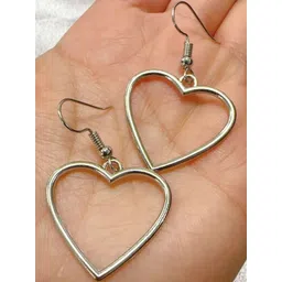 StyleCast Contemporary Heart Shaped Drop Earrings-picture-27