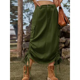 StyleCast Denim A-Line Midi Skirt-picture-19