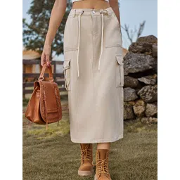 StyleCast Denim A-line Midi Skirts-picture-22