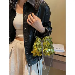 StyleCast Embellished One Handle Structured Sling Bag-picture-11