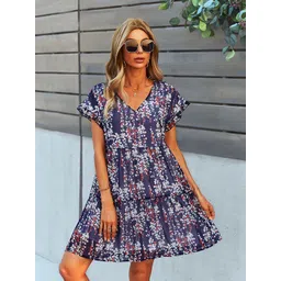 StyleCast Floral Printed Fit & Flare Dress-picture-23