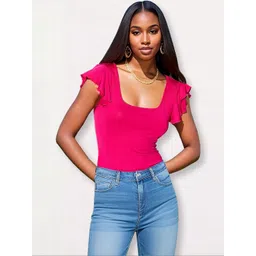 StyleCast Flutter Sleeve Top-picture-20