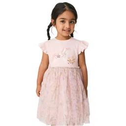 StyleCast Girls Animal Print Flutter Sleeve Applique T-shirt Dress-picture-46