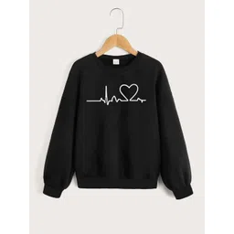 StyleCast Girls Black Graphic Printed Pullover-picture-20