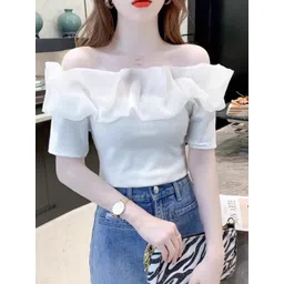 StyleCast Girls Off-Shoulder Bardot Top-picture-47