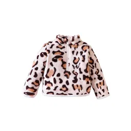 StyleCast Girls Off White Animal Printed Bomber Jacket-picture-13