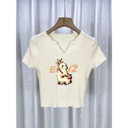 StyleCast Girls Round Neck Graphic Printed Top-picture-15