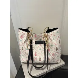 StyleCast Graphic Printed Non-Detachable Sling Strap Bucket Shoulder Bag-picture-24