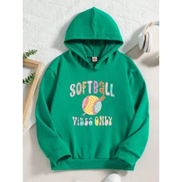 StyleCast Green Girls Typography Printed Hooded Pullover-picture-27