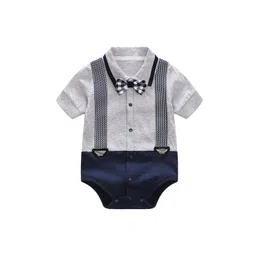 StyleCast Grey Kids Boys Cotton Bodysuit-picture-10