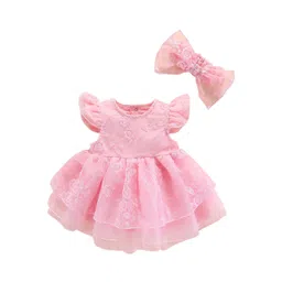 StyleCast Infant Girls Pink Floral Embroidered Fit & Flare Dress-picture-13