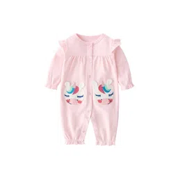 StyleCast Infant Girls Pink Printed Cotton Rompers-picture-32