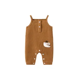 StyleCast Infant Kids Brown Striped Cotton Rompers-picture-11