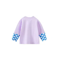 StyleCast Infant Kids Purple Typography Printed Cotton Pullover image 4