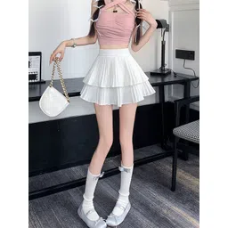 StyleCast Layered Mini Trendy Flared Skirt-picture-30