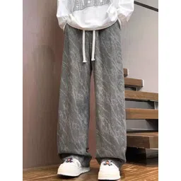 StyleCast Men Abstract Printed Loose Fit Wide Leg Trousers-picture-17