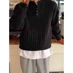 StyleCast Men Cable Knit Round Neck Pullover Sweaters-picture-20