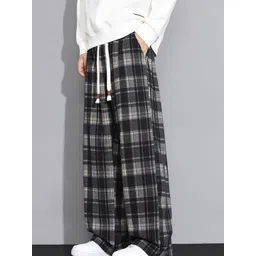 StyleCast Men Checked Easy Wash Trousers-picture-34