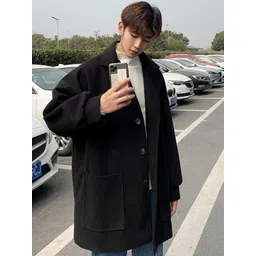 StyleCast Men Collarless Solid Casual Open Front Jacket-picture-37