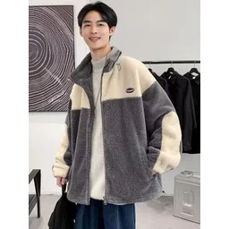 StyleCast Men Colourblocked Open Front Jacket-picture-41