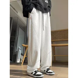 StyleCast Men Loose Fit Piping Design Mid Rise Relaxed Fit Track Pant-picture-23