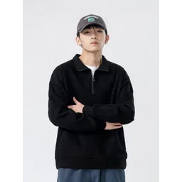 StyleCast Men Mock Collar Cotton Pullover Sweatshirt-picture-34