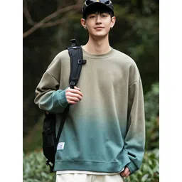 StyleCast Men Ombre Printed Round Neck Long Sleeves Sweatshirt-picture-12