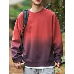 StyleCast Men Ombre Round Neck Long Sleeves Cotton Pullover Sweatshirt-picture-35