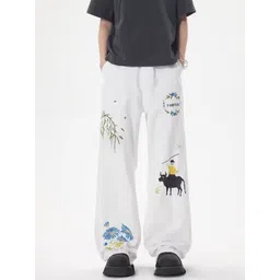 StyleCast Men Printed Comfort Loose Fit Trousers-picture-30