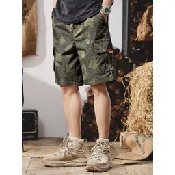 StyleCast Men Printed Loose Fit Mid-Rise Shorts-picture-33