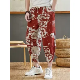 StyleCast Men Printed Original Fit Mid-Rise Trousers-picture-32