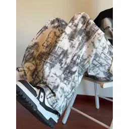 StyleCast Men Printed Original Regular Fit Cotton Trousers-picture-22