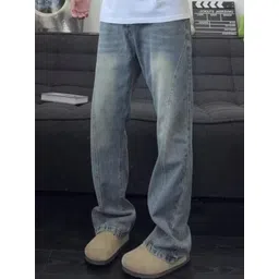 StyleCast Men Regular Fit Mid-Rise Light Fade Jeans-image-10