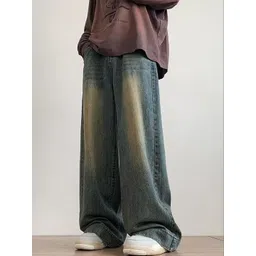 StyleCast Men Regular Fit Mid-Rise Low Distress Light Fade Jeans-image-14