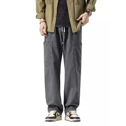 StyleCast Men Relaxed Fit Cotton Cargos Trousers-picture-29