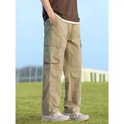 StyleCast Men Relaxed Fit Mid-Rise Trousers image 2