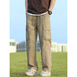 StyleCast Men Relaxed Fit Mid-Rise Trousers image 1