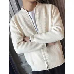 StyleCast Men Ribbed Mock Collar Sweaters-picture-41